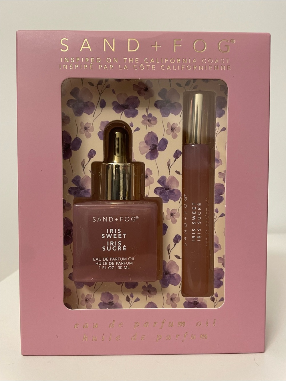 NWT SAND + FOG Iris Sweet Eau de Parfum Oil Set